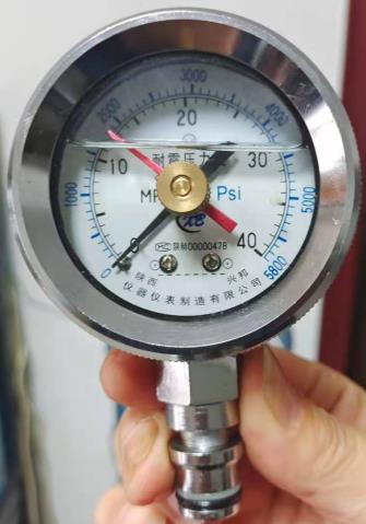 礦用耐震壓力表，BZY-60,2.5級，0-40-60MPA